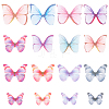 SUNNYCLUE 160Pcs 16 Style Polyester Fabric Wings Crafts Decoration DIY-SC0019-37-1