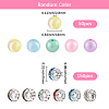 50Pcs Round Opaque Acrylic Beads MACR-SC0002-35-2
