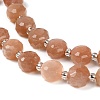 Natural Sunstone Beads Strands G-B153-B14-4