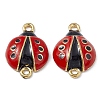 Alloy Enamel Connector Charms FIND-A024-13G-2