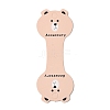Fold Over Bear Shaped Cardboard Paper Jewelry Display Cards for Necklace & Bracelet Storage CDIS-A006-05-1