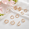 6Pairs 6 Styles Alloy Geometry Dangle Clip-on Earrings for Women EJEW-UN0002-81-2