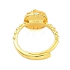 Square Brass Adjustable Rings for Women RJEW-L120-012G-3