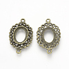 Tibetan Style Alloy Cabochon Connector Open Back Settings X-TIBE-Q073-78AB-2