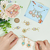 Alloy with Plastic Pendant Stitch Markers HJEW-AB00253-3