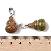 Natural Unakite Pendants G-B127-03P-04-4