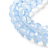 Baking Painted Transparent Glass Beads Strands DGLA-A034-J8MM-D01-3