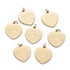 Ion Plating(IP) 304 Stainless Steel Charms STAS-F256-053G-1