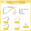60Pcs Brass Earring Hooks FIND-SC0020-36-2