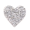Heart Glitter Hotfix Rhinestone DIY-WH0268-17B-2