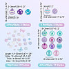 18 Style Mixed Style Acrylic Beads Jewelry Sets OACR-PH0004-02-3