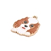 Animal Puppy Alloy Enamel Pendants FIND-V001-03G-04-2
