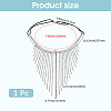 Alloy Rhinestone & Polyester Head Chain AJEW-WH20072-21P-2