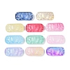 Spray Painted Transparent Glass Connector Charms X1-GLAA-H035-06-1