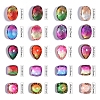 Pointed Back Glass Rhinestone Cabochons RGLA-OC0001-03B-8