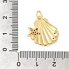 Brass Micro Pave Cubic Zirconia Pendants KK-A266-49B-G-3