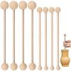 8Pcs Beech Wooden Double Round Stick CELT-BC0001-02-1