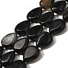 Natural Black Agate(Dyed & Heated) Beads Strands G-P561-B13-01-1