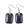 Natutal Dyed Lapis Lazuli Dangle Earrings EJEW-F343-E07-2