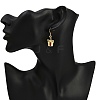 Christmas Theme Alloy Rhinestone Dangle Earrings EJEW-JE06627-04-3