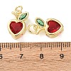 Brass Micro Pave Cubic Zirconia Pendants CU-E003-12G-B-3