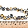 Electroplate Glass Beads Strands EGLA-D030-17Z-2