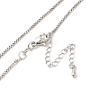 Brass Box Chain Necklaces NJEW-B119-07P-1