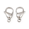 Tarnish Resistant 316 Surgical Stainless Steel Lobster Claw Clasps STAS-316-FL18A-5