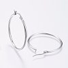 304 Stainless Steel Big Hoop Earrings EJEW-F105-07P-2