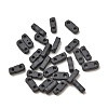 2-Hole Baking Paint Glass Seed Beads SEED-S023-17A-11-1
