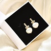 Natural Pearl Ear Studs EJEW-L099-09G-2