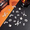 12Pcs 6 201 & 304 Styles Stainless Steel Pendants STAS-UN0034-14-4