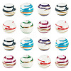 20Pcs Acrylic Stripe Beads MACR-TA0002-77-3