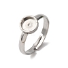 304 Stainless Steel Adjustable Ring Components X-STAS-B098-02B-P-1