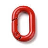 Spray Painted Alloy Spring Gate Rings PALLOY-K257-11-2