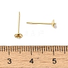 Brass Studs Earrings Finding KK-K383-01B-G-3