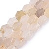 Natural White Agate Beads Strands G-Q608-11D-2