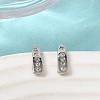 Teardrop Brass Micro Pave Clear Cubic Zirconia Stud Earrings EJEW-H180-26P-3