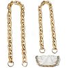 CHGCRAFT 2Pcs 2 Style CCB Plastic Rectangle Cross Chain Bag Straps AJEW-CA0003-30-1