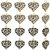 2Pcs 2 Styles Rack Plating Brass Cubic Zirconia Pendants KK-YW0004-08-1