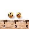 Brass Micro Pave Cubic Zirconia Beads KK-R216-08G-01-3