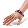 Natural Garnet Chip Beads Multi-strand Bracelet BJEW-JB07052-03-3