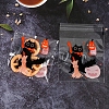 Halloween Theme Cat Shape Plastic Cookies Bags PW-WG41F98-03-1