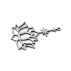 201 Stainless Steel Filigree Pendants STAS-K298-04P-2