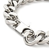 Non-Tarnish 201 Stainless Steel Curb Chain Bracelet for Men Women BJEW-H550-06B-P-3