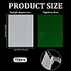 Luminous Glow in the Dark Rectangle Plastic Heat Shrink Sheets Film DIY-WH0591-254B-2