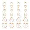 24Pcs 6 Style Natural Capiz Shell Charms SSHEL-TA0001-06-2