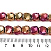 Electroplate Glass Beads Strands EGLA-N012-07O-4