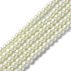 Eco-Friendly Dyed Glass Pearl Round Beads Strands Y-HY-A002-4mm-RB011-1