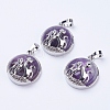 Natural Amethyst Pendants G-K234-A03-1